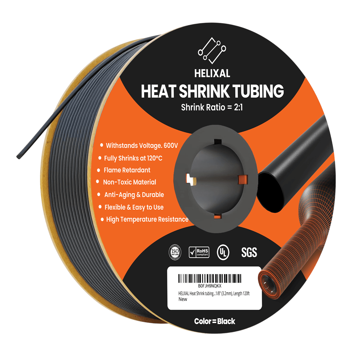 Helixal 2:1 Standard Heat Shrink 1/8" heat shrink tubing