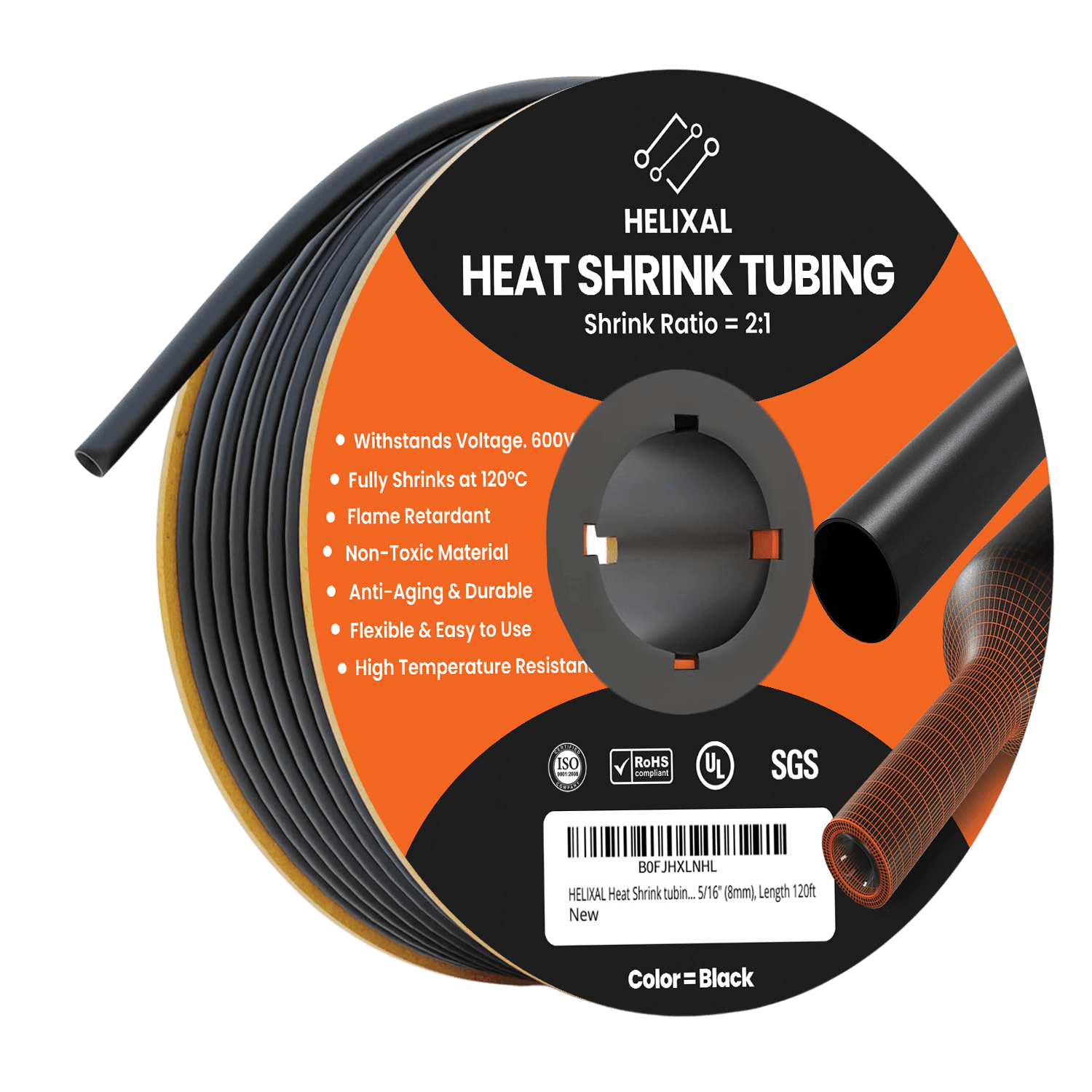 Helixal 2:1 Standard Heat Shrink 5/16" heat shrink tubing
