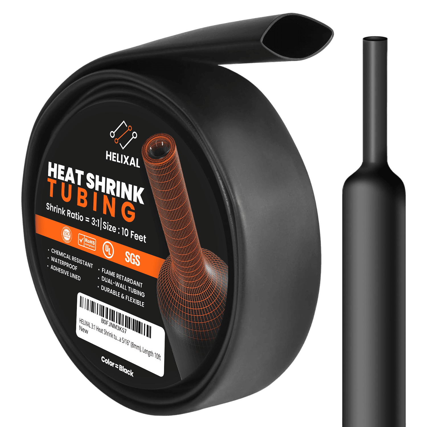 Helixal 3:1 Dual Wall — 10ft Packs 5/16" heat shrink tubing